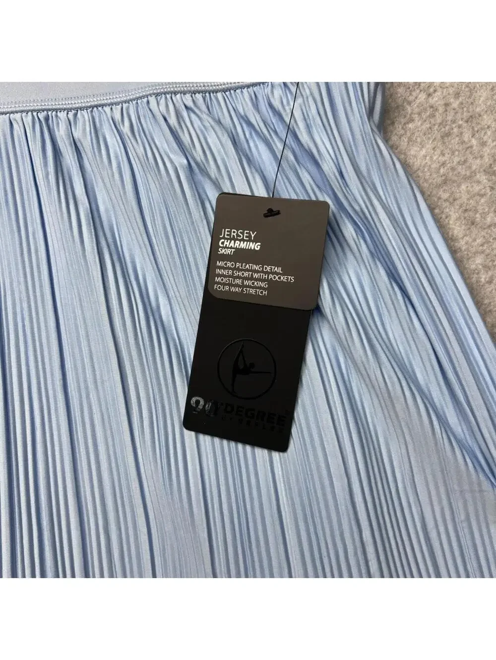 NWT 90 Degree By Reflex Flex For It Pleated Tennis Skort Windsurfer Blue XL